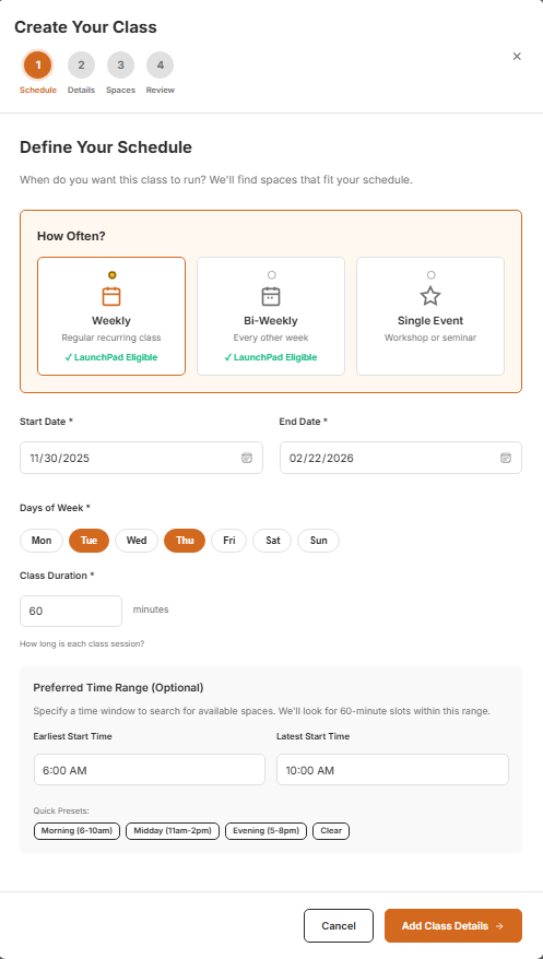 LaunchPad - The kickstarter for fitness instructors